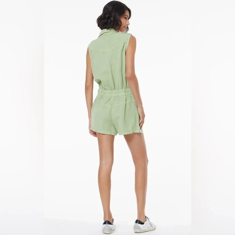 YFB HUDSON ROMPER // BAYLEAF PIGMENT - Picture 4 of 14